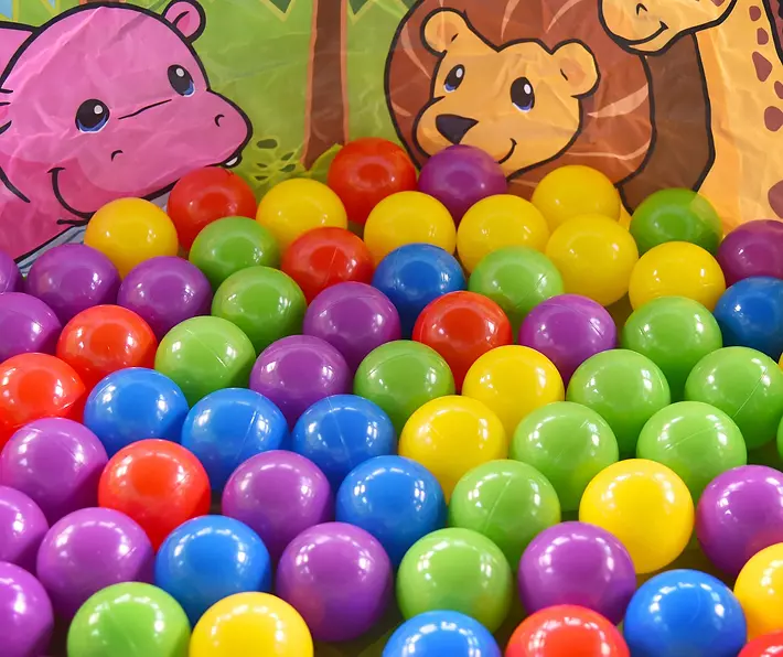 BALLENBAK BALLEN - 1000 Stuks 70mm - Rood Groen Paars Roze Geel Blauw