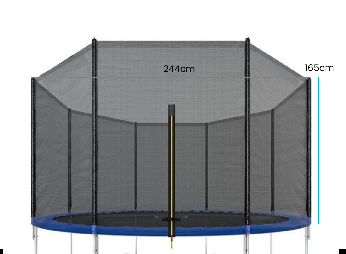 TRAMPOLINE VEILIGHEIDSNET - Weerbestendig-Duurzaam - 244 cm