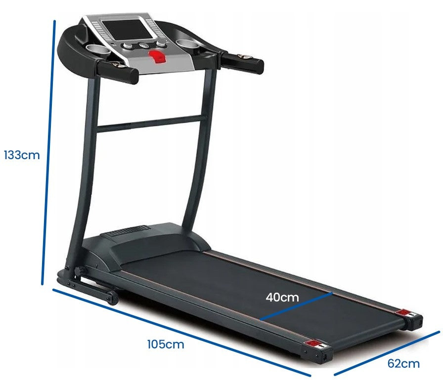 LOOPBAND - 2 pk Motor - 12 km/u - Inklapbaar - 133x62x105 cm