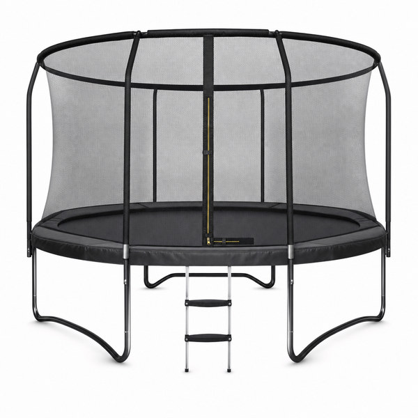 Trampoline - Veiligheidsnet en Ladder - Zwart - 244 cm
