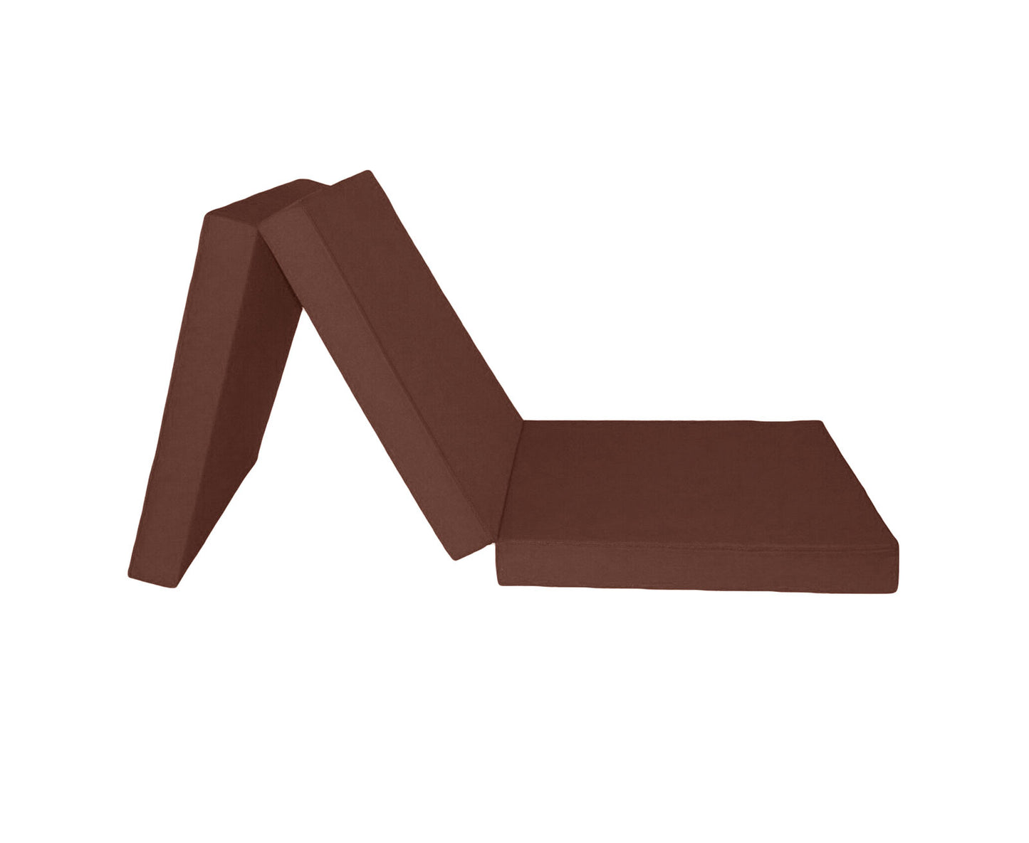 Logeermatras Opvouwbaar 15cm Dikke Foam Bruin 195x80cm