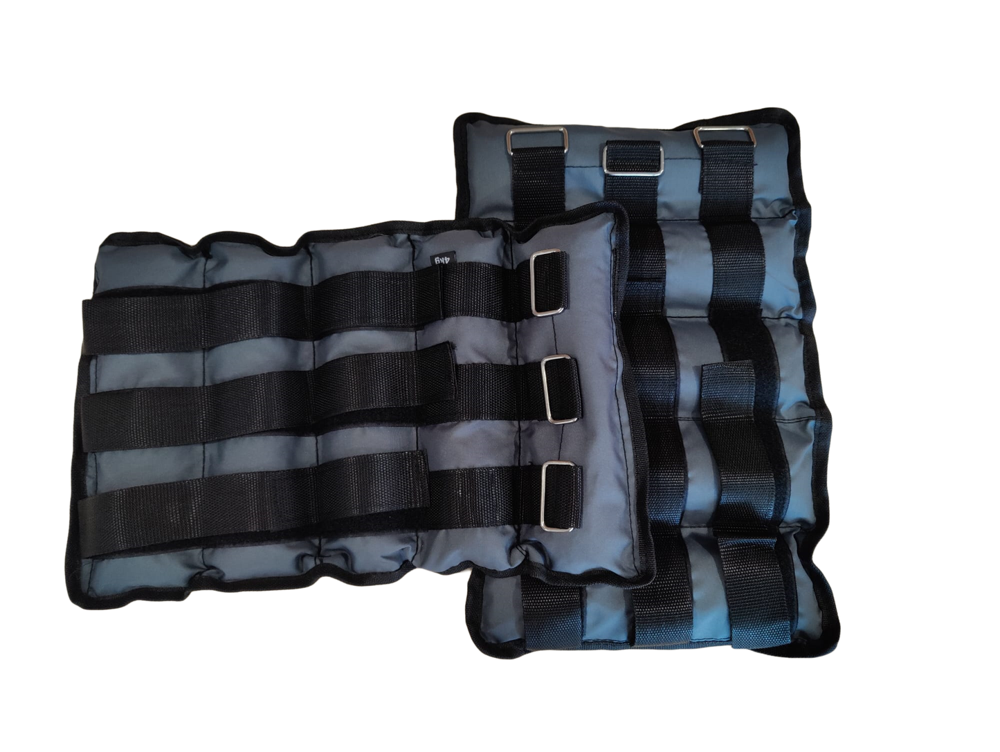 Gewichtsmanchetten - 2x4 kg verstelbare sluiting - grijs