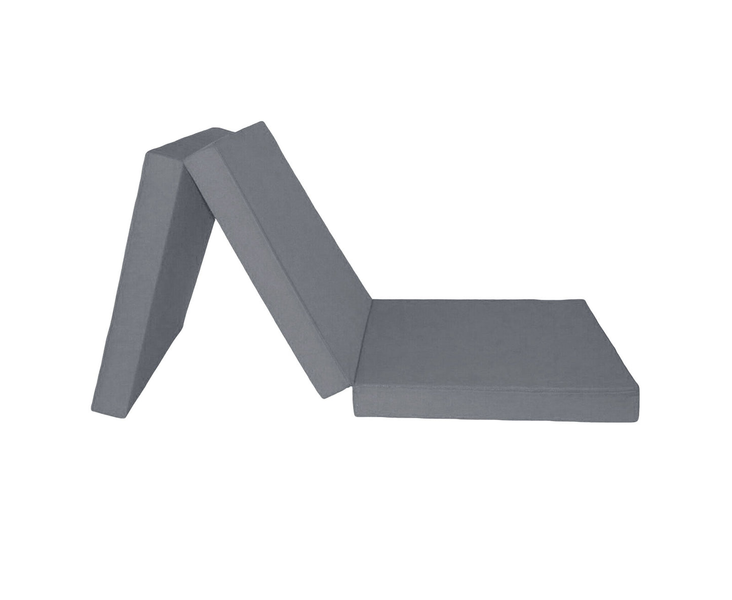 Logeermatras - Opvouwbaar, Comfortabel, 15cm Dikte - Grijs/195x80 cm