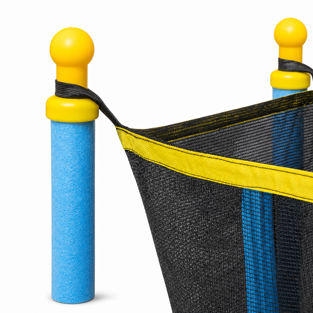 TRAMPOLINE - Veiligheidsnet - Ø 140 cm - Blauw/Geel