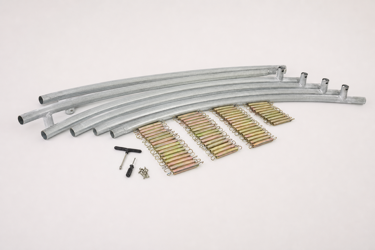 TRAMPOLINE - 366 cm Veiligheidsnet Ladder - Groen/Zwart