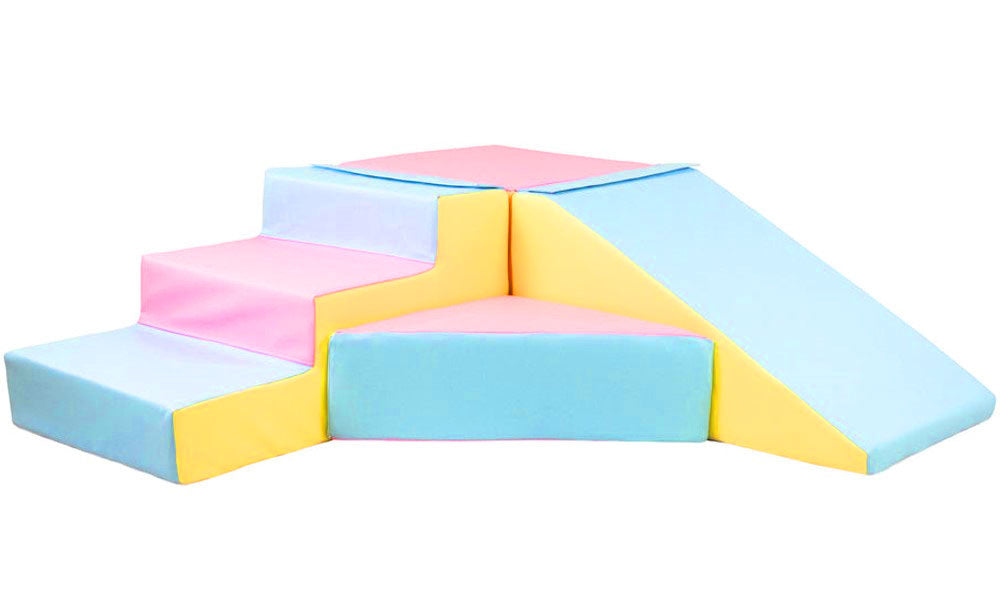 GLIJBAAN - Schuim, Veilig, Configurabel - Pastelkleuren
