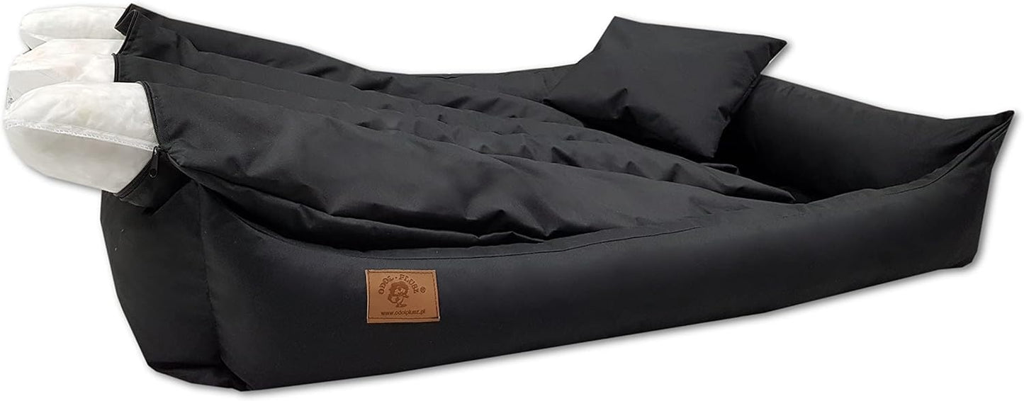 Hondenbed - waterdicht, wasbaar, krasvrij - 90x60 cm zwart