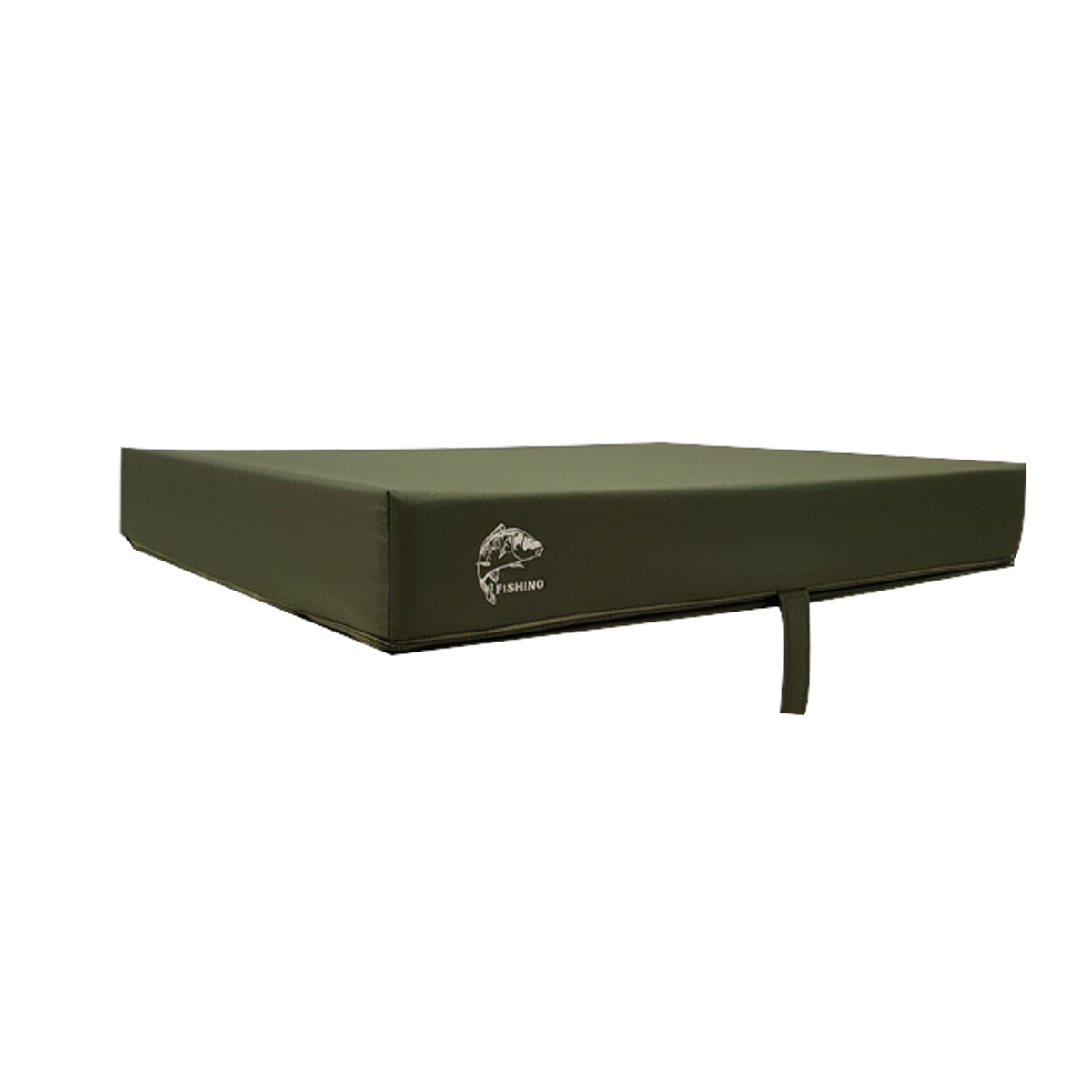 Logeermatras - Opvouwbaar, Comfortabel, Wasbare Hoes - Donkergroen 200x80x10 cm