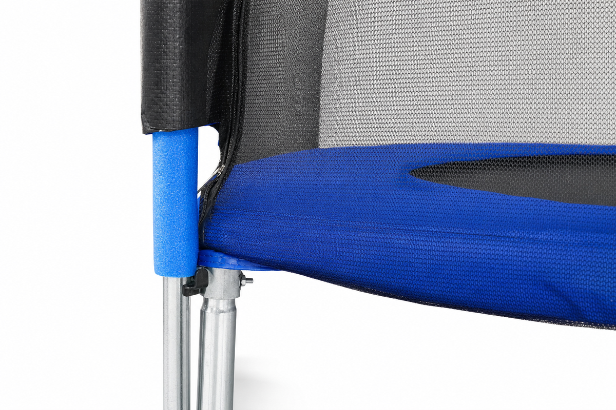TRAMPOLINE - veiligheidsnet en ladder - blauw - 465 cm