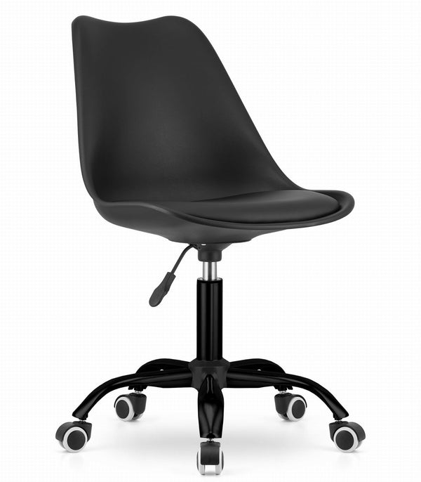 Draaistoel - Ergonomisch, Verstelbare Hoogte, 360 Graden Draaibaar - Zwart