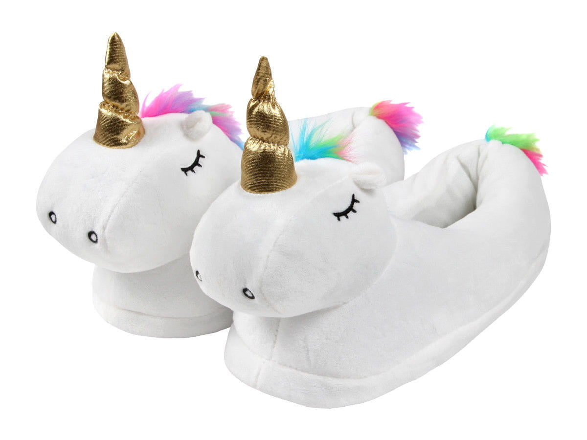 Pantoffels - Anti-slip Zolen - Witte Eenhoorn - Universele Maat