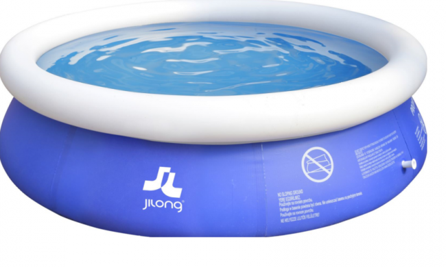 Opblaaszwembad - 886 liter - 180 cm - Blauw/Wit