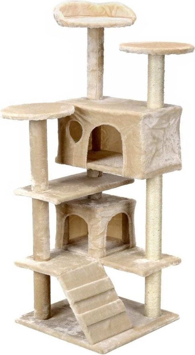 Kattenboom - Stabiel en Veilig - 131x58x50 cm Beige