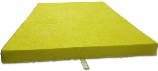 Logeermatras - Opvouwbaar, Comfortabel, Wasbare Hoes - Groen 200x120x10 cm