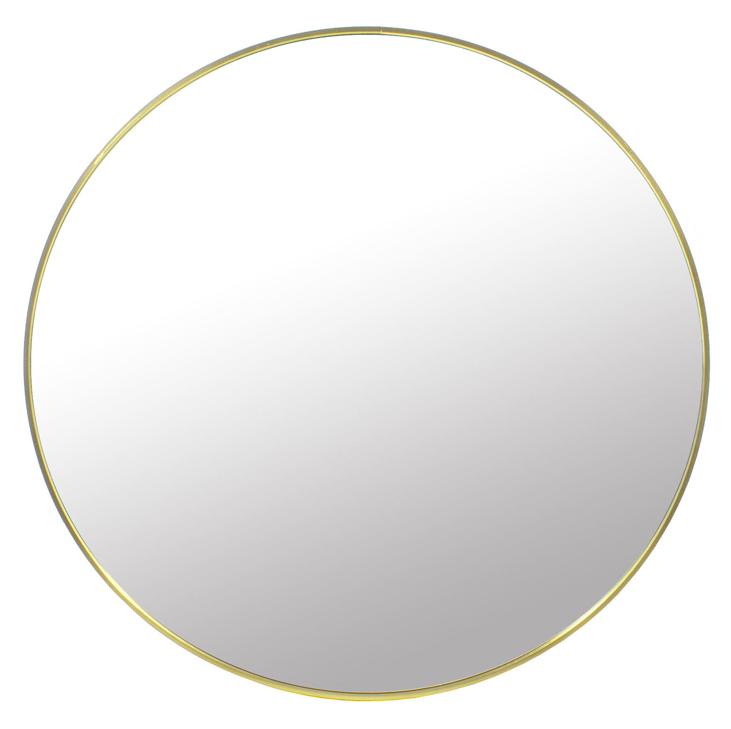 Ronde spiegel - luxe gouden poedercoat - 80 cm