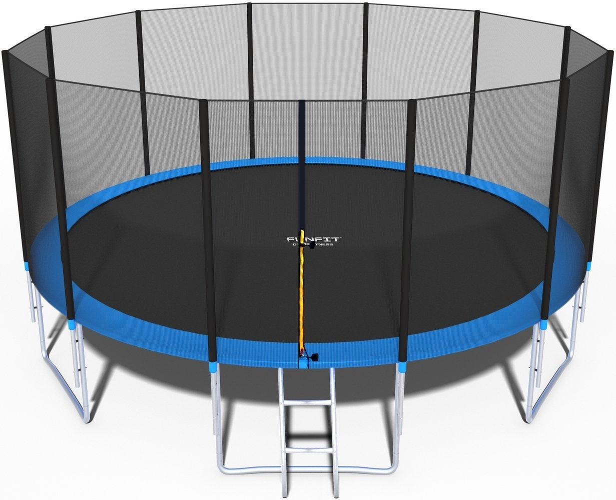 TRAMPOLINE - 490 cm Diameter - Blauw/Zwart