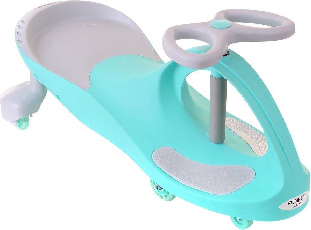 Wiggle-car - led-verlichte wielen - groen