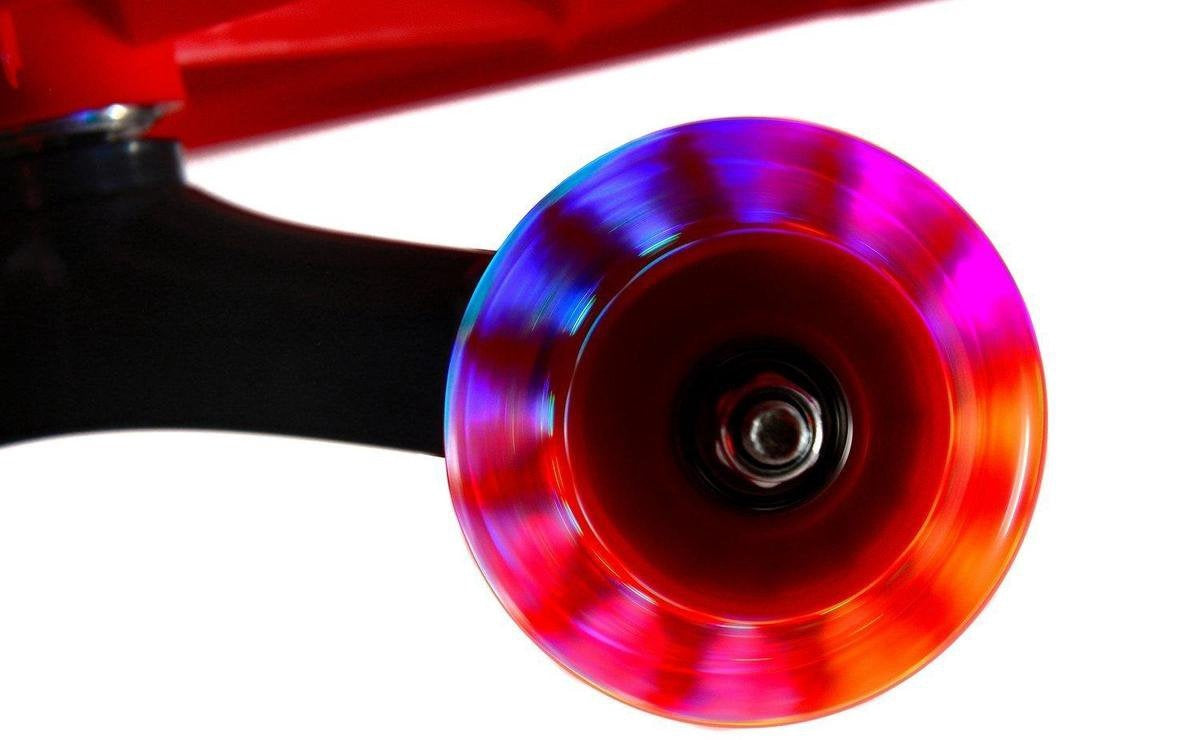 Wiggle-car - led-verlichte wielen - rood