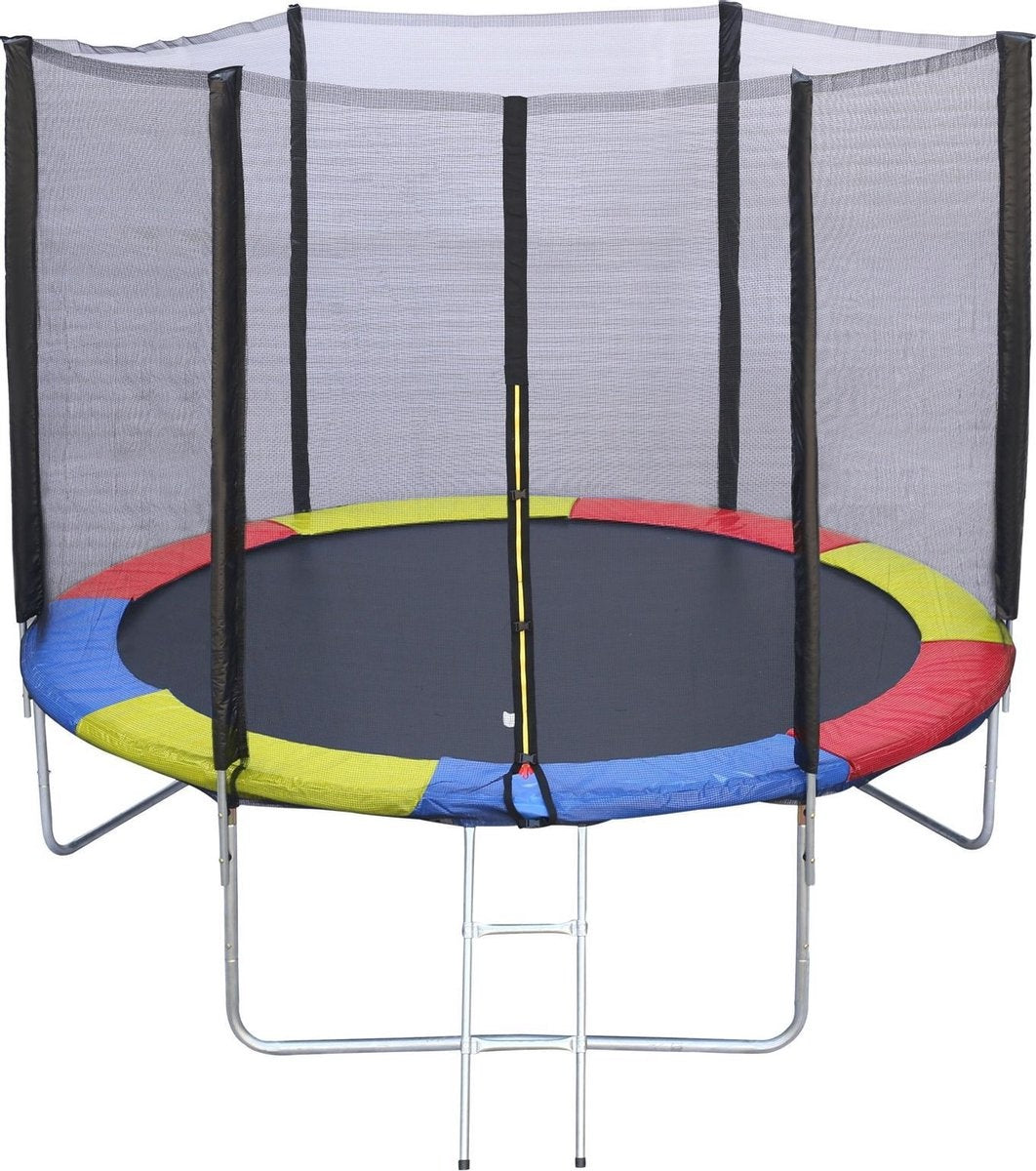 Trampoline rand - pvc en pe materiaal - 305 cm multi gekleurd
