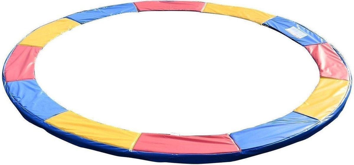 Trampoline rand - pvc en pe materiaal - 305 cm multi gekleurd