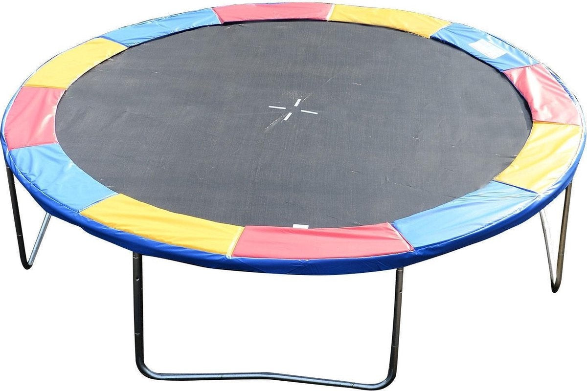 Trampoline rand - pvc en pe materiaal - 305 cm multi gekleurd