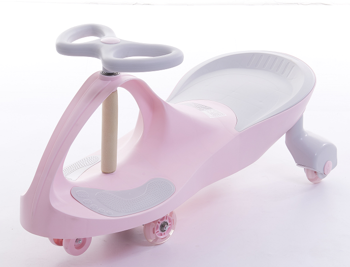 Wiggle-car - LED-verlichte wielen - Roze