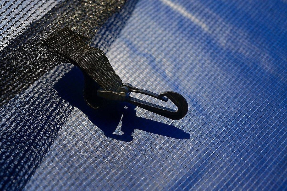 Trampoline - veiligheidsnet & ladder - 244 cm blauw/zwart