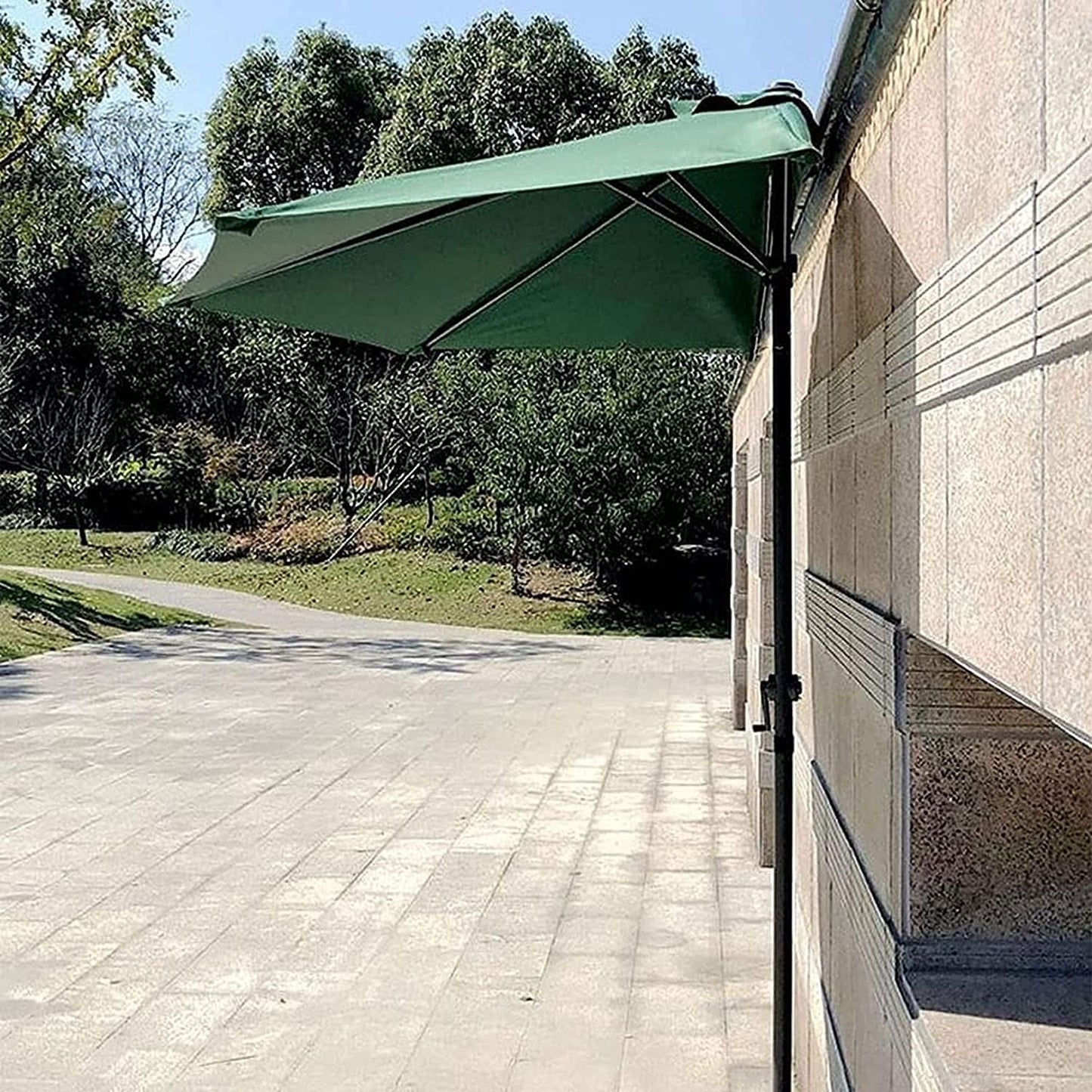 Balkonparasol - 2,7m Diameter - Waterdicht Polyester - Groen