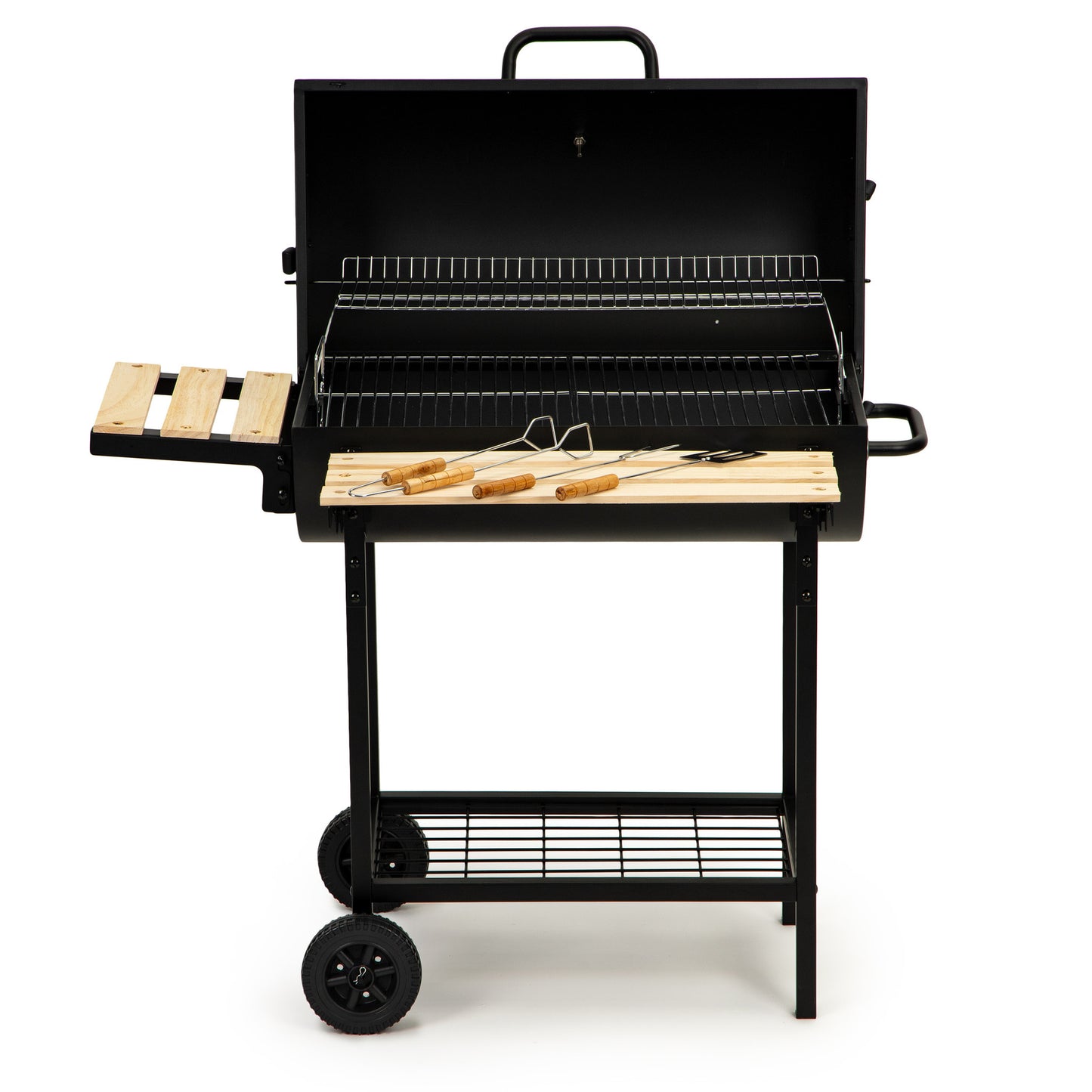 BARBECUE - Houtskool - Thermostaat - Zwart - 86,5x41x82 cm