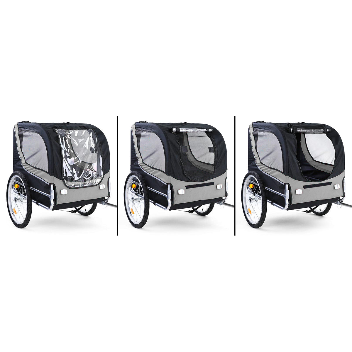 FIETSKAR - Opvouwbaar tot 40 kg - Grijs/Zwart