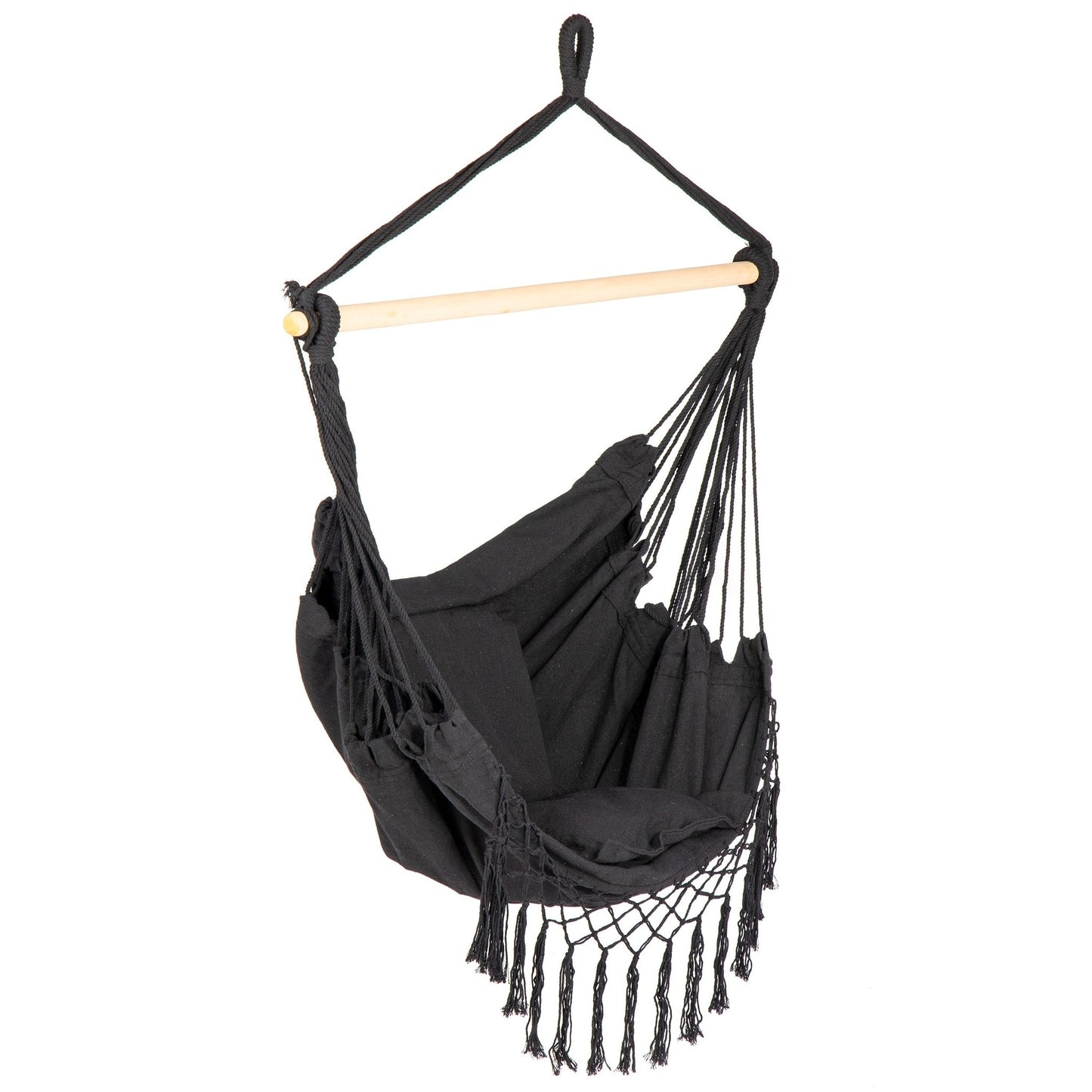 HANGSTOEL - Braziliaanse stijl - 130x96 cm - Zwart