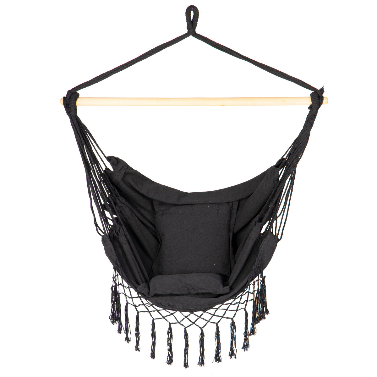 HANGSTOEL - Braziliaanse stijl - 130x96 cm - Zwart