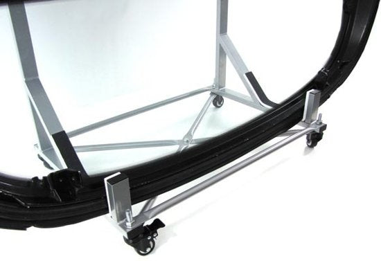 Hardtop Standaard - Stevig & Stabiel met Zwenkwielen - Zilver 100x55x40 cm