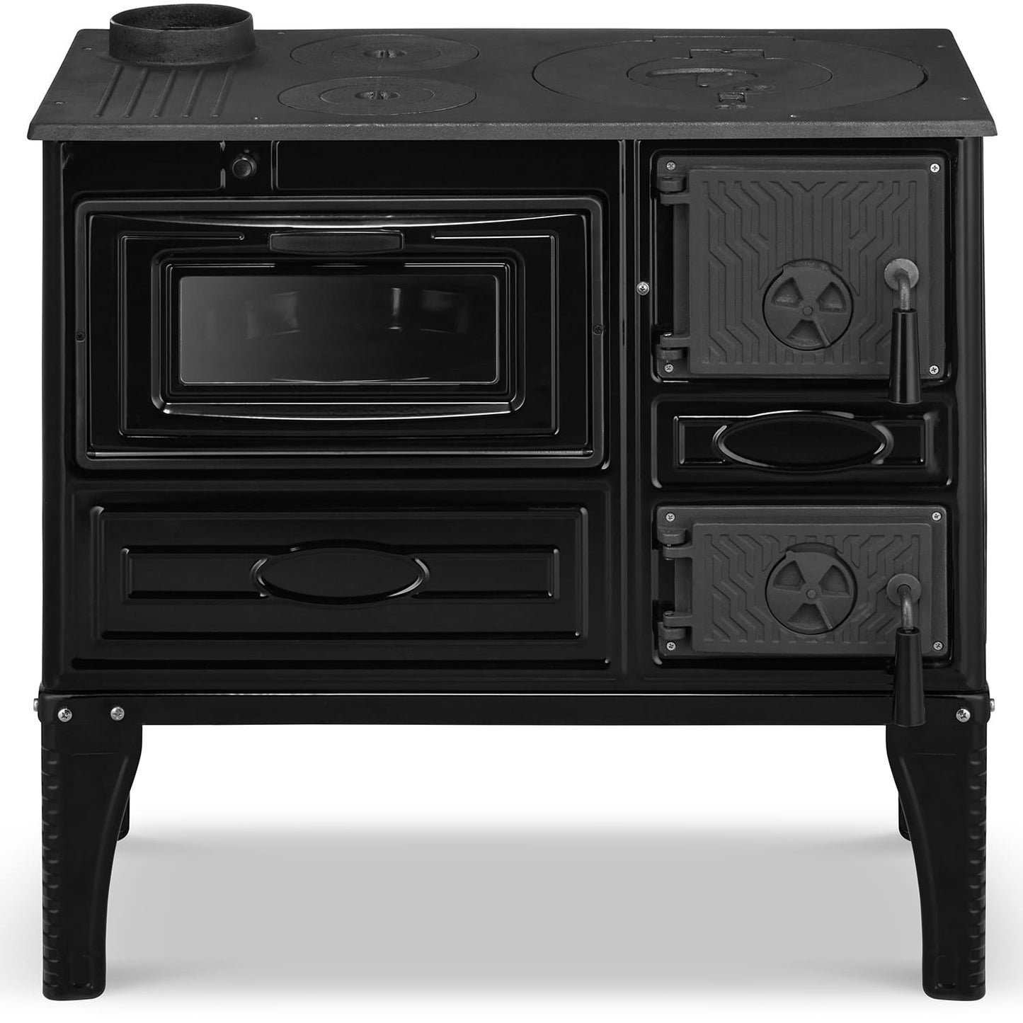 HOUTKACHEL - 8,7 kW - 10,7 kW - Zwart