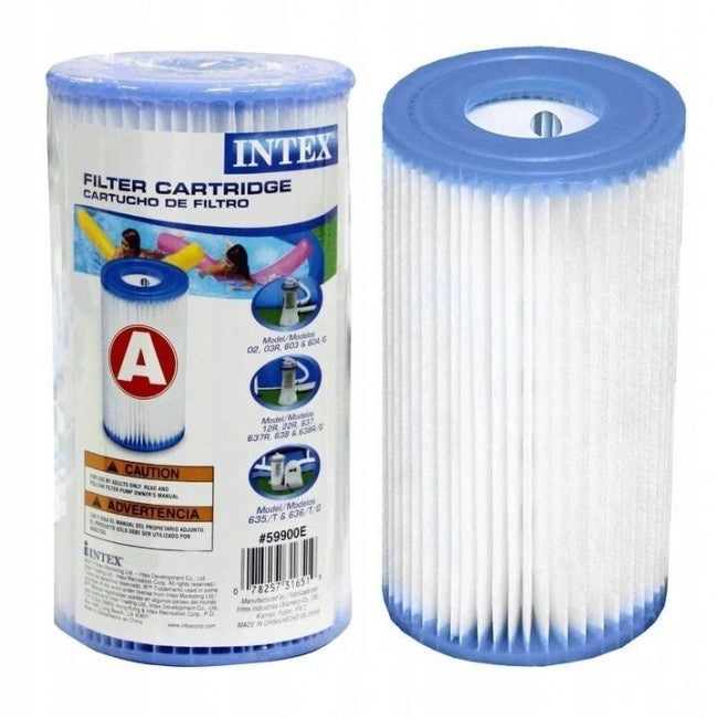 Zwembadfilters - Intex Type A - 3 Stuks - Wit & Blauw