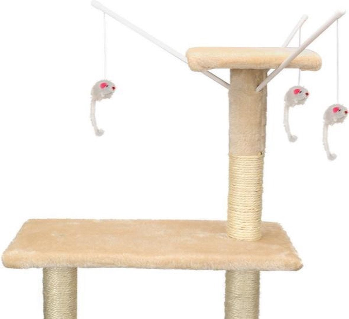 Kattenboom - Stabiel en Veilig - 135x97x55 cm Beige