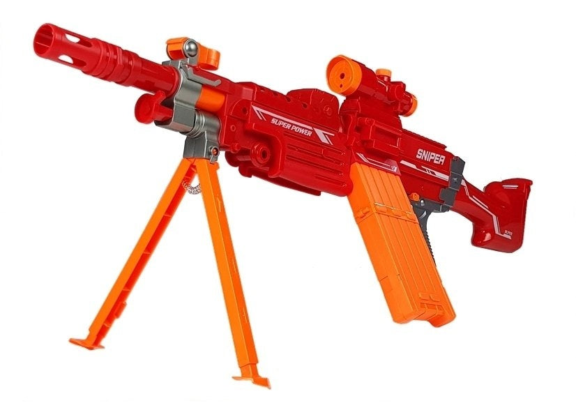 speelgoed geweer - 20 foam pijltjes - rood
