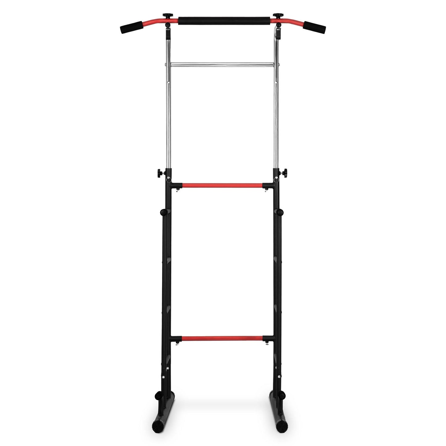 PULL-UP BAR - Verstelbare Hoogte 146-222 cm - Staalconstructie - Zwart