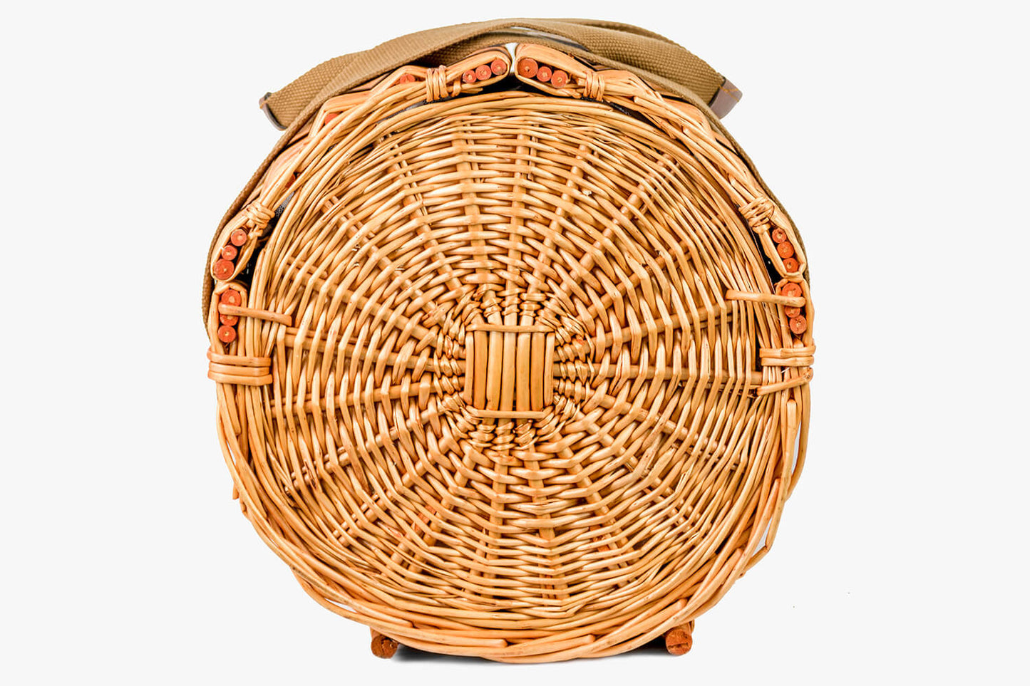 Picknickmand - Handgemaakt Riet - Inclusief Servies en Deken - 2 Personen