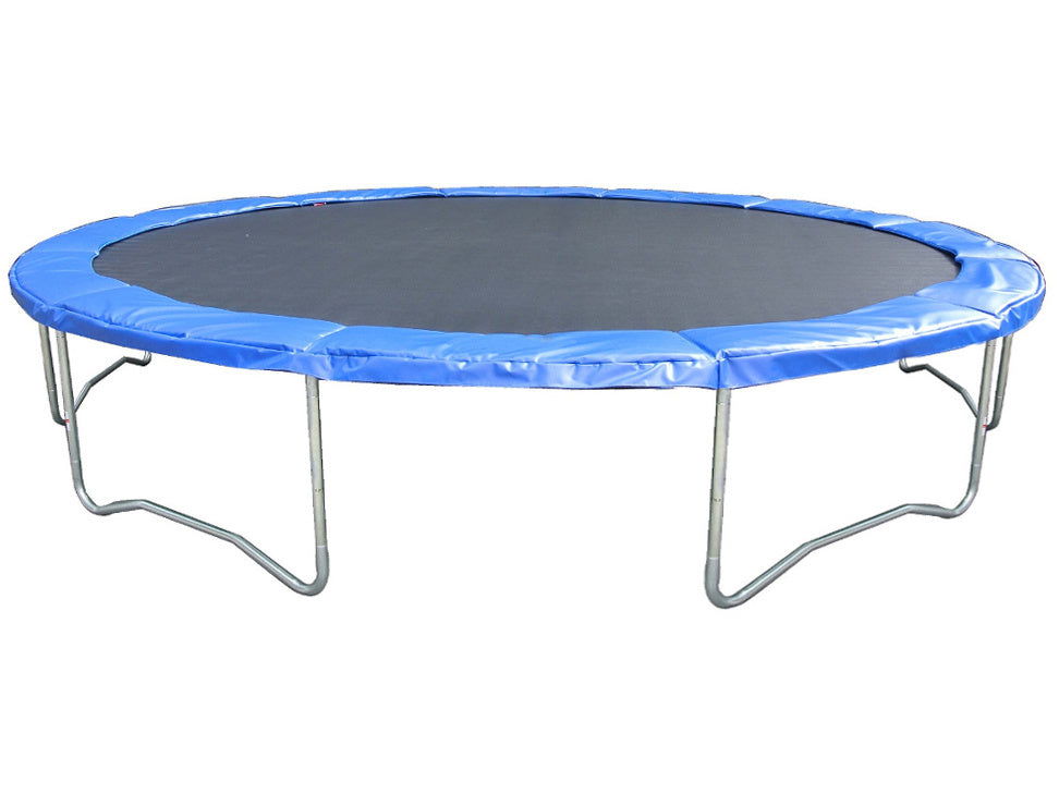 Trampolinerand - robuust PVC en PE - blauw - 366-374 cm