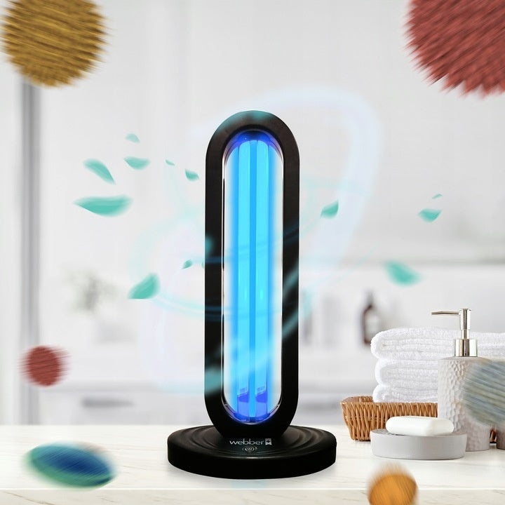 UV-C lamp - ozonisatiefunctie, instelbare timer, afstandsbediening - zwart