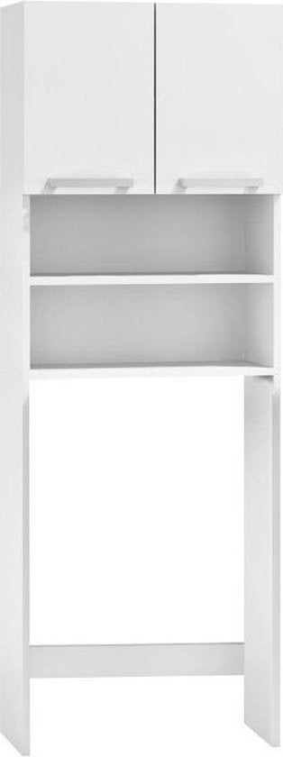Badkamerkast - 4 schappen - wit - 183x64x30 cm