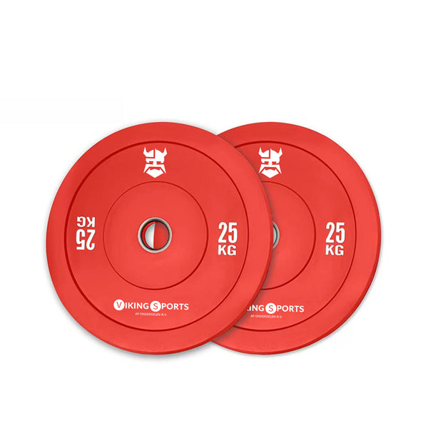 BUMPER PLATE - 25kg - 45cm Diameter - Rood