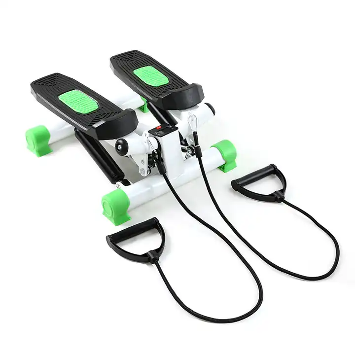 Fitness Stepper - 2 Weerstandsbanden - Display Functies - Groen/Wit/Zwart