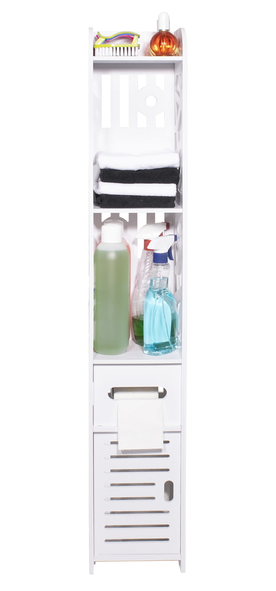 KAST - Semi-open - 5 planken - Wit - 120x20x20 cm