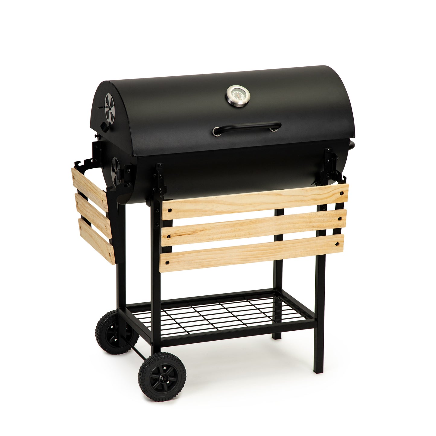 BARBECUE - Houtskool - Thermostaat - Zwart - 86,5x41x82 cm