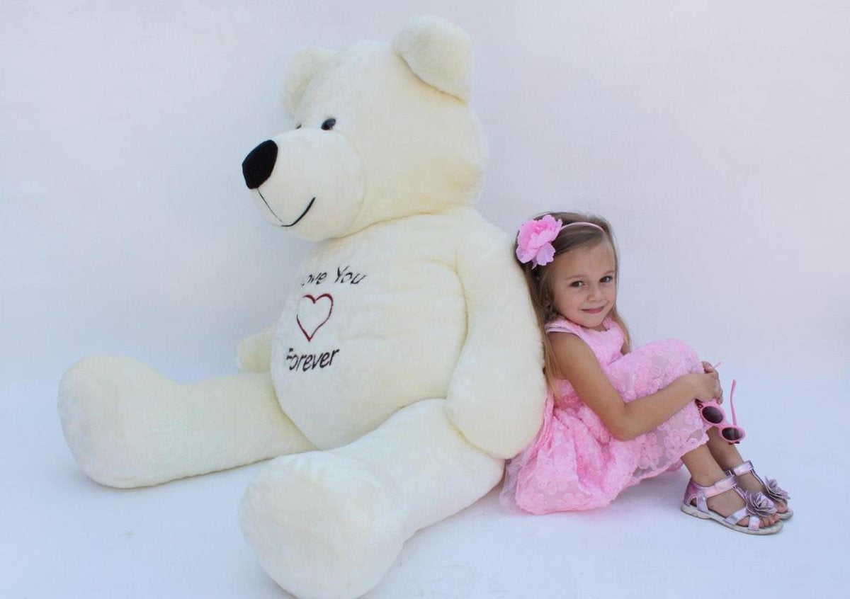 Knuffelbeer - 180cm I Love You Forever - Wit