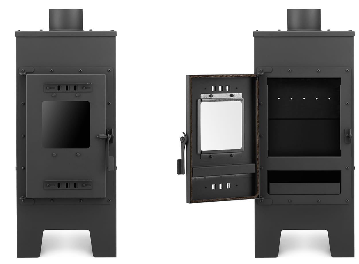 HOUTKACHEL - 7,5 kW - Energielabel A+ - Antraciet