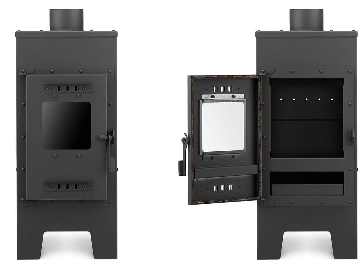 HOUTKACHEL - 7,5 kW - Energielabel A+ - Antraciet