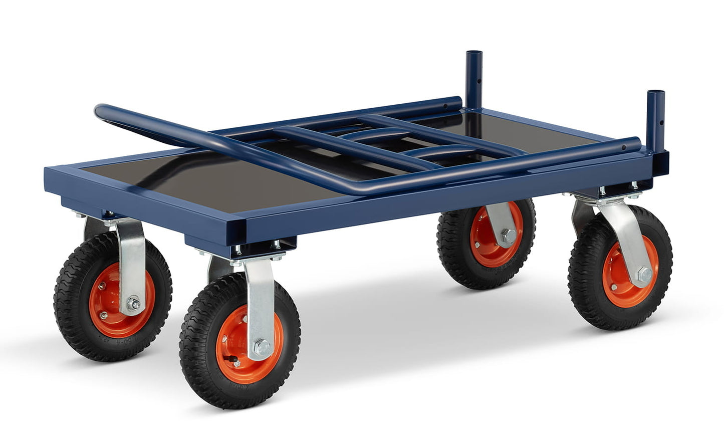 PLATEAUWAGEN - 640 kg Draagvermogen - Blauw/Zwart